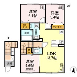 フラット ビンテージの物件間取画像